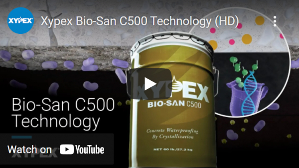 Xypex Bio-San C500 Technology Animation